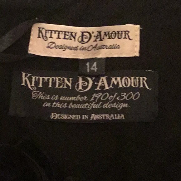 NWT Kitten D’Amour La Donna Italiana Jersey Flutter Sleeve Top - Picture 6 of 12